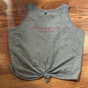 Oklahoma Sooners Women's Gray Tank Top